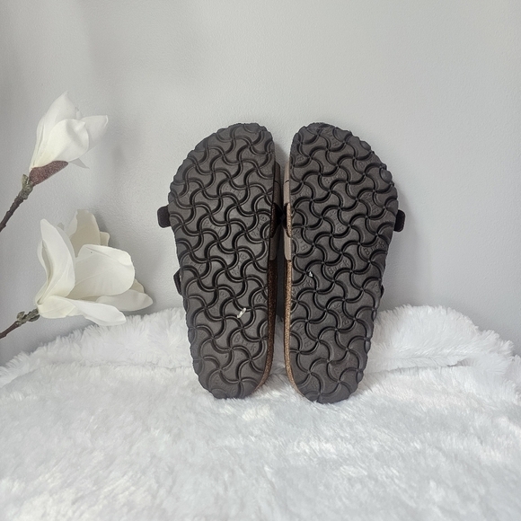 BIRKENSTOCK Yao Birko-Flor Birkibuc Sandals - Picture 10 of 11